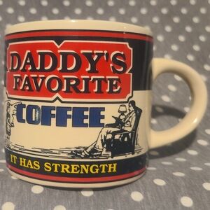 WESTWOOD YESTERYEAR DADDY'S FAVORITE COFFEE CUP Special Mugs Retro Collectible
